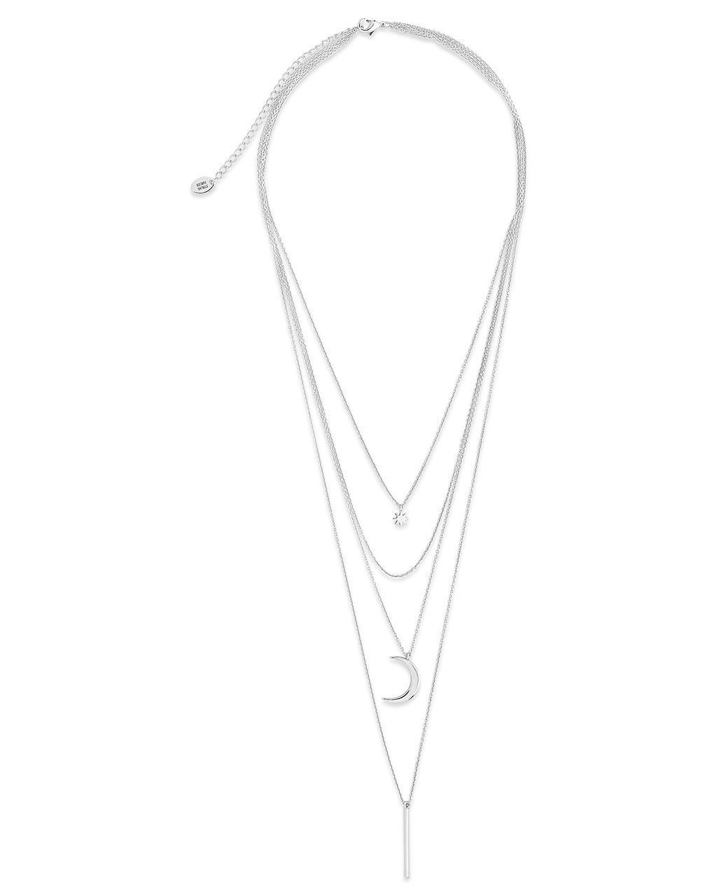 Crescent & Bar Multi Layer Necklace - view 5