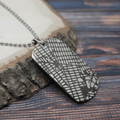 Custom Engraved Map Dog Tag Necklace