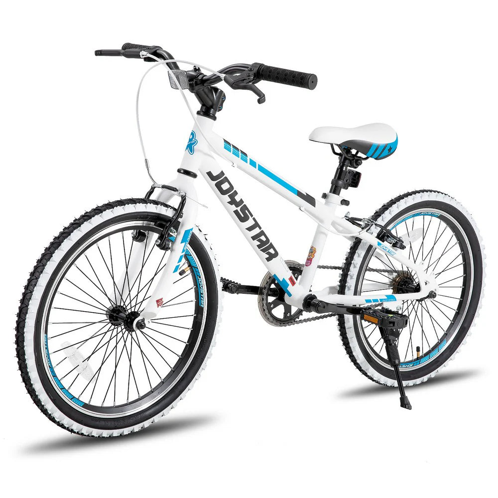 Kids' Single-Speed Mountain Bike, 20-Inch/24-Inch - White Wall Knobby Tires