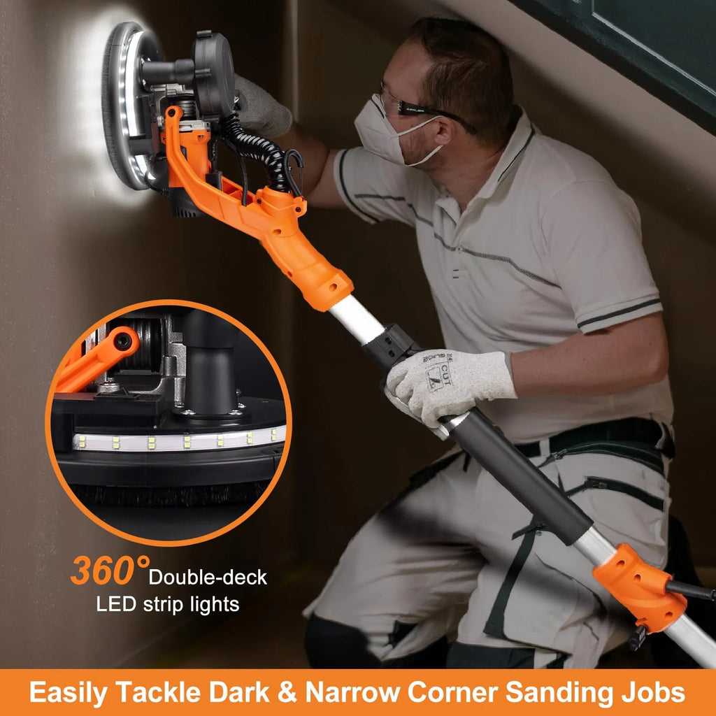 Drywall Sander With Vacuum And LED Light - 1000W