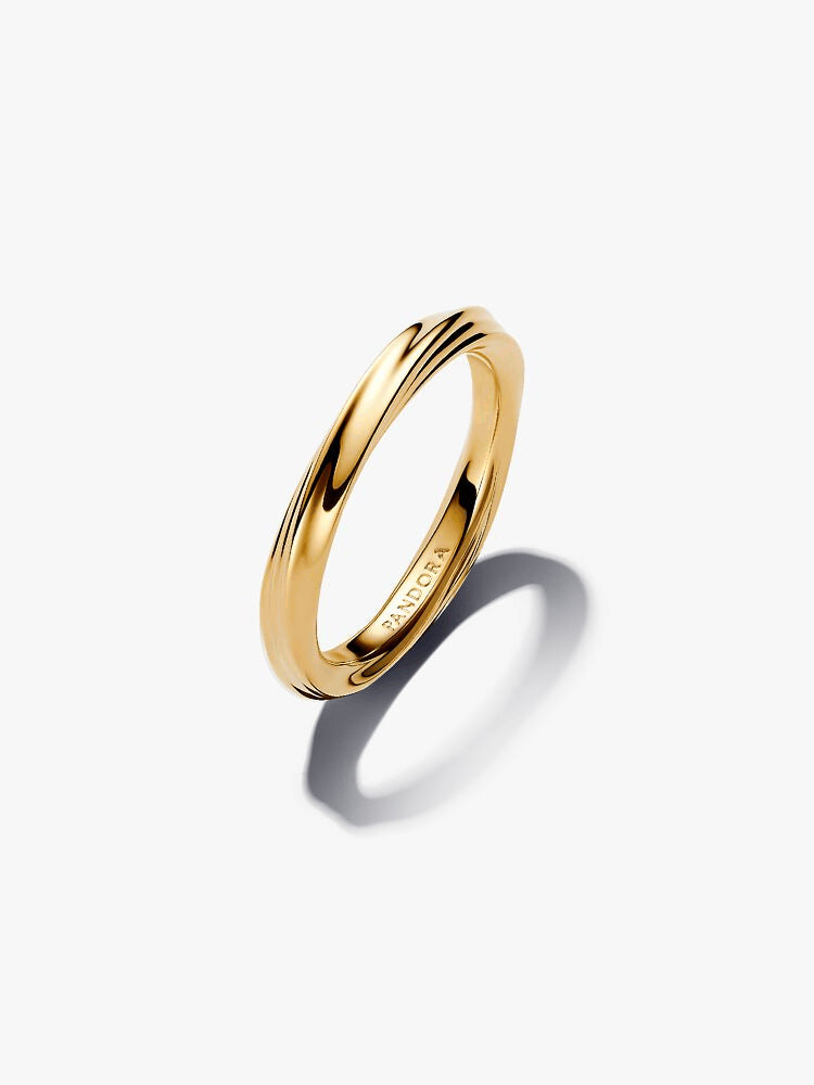 Two-Tone Twists & Turns Ring Set