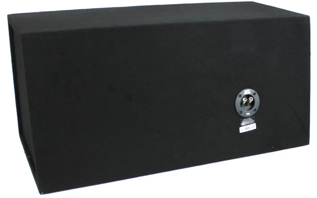 MTX 12in Dual Loaded Car Subwoofer Package With Sub Box, Amplifier And QPower Wiring Kit - TNP212D2