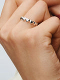 Row of Hearts Ring