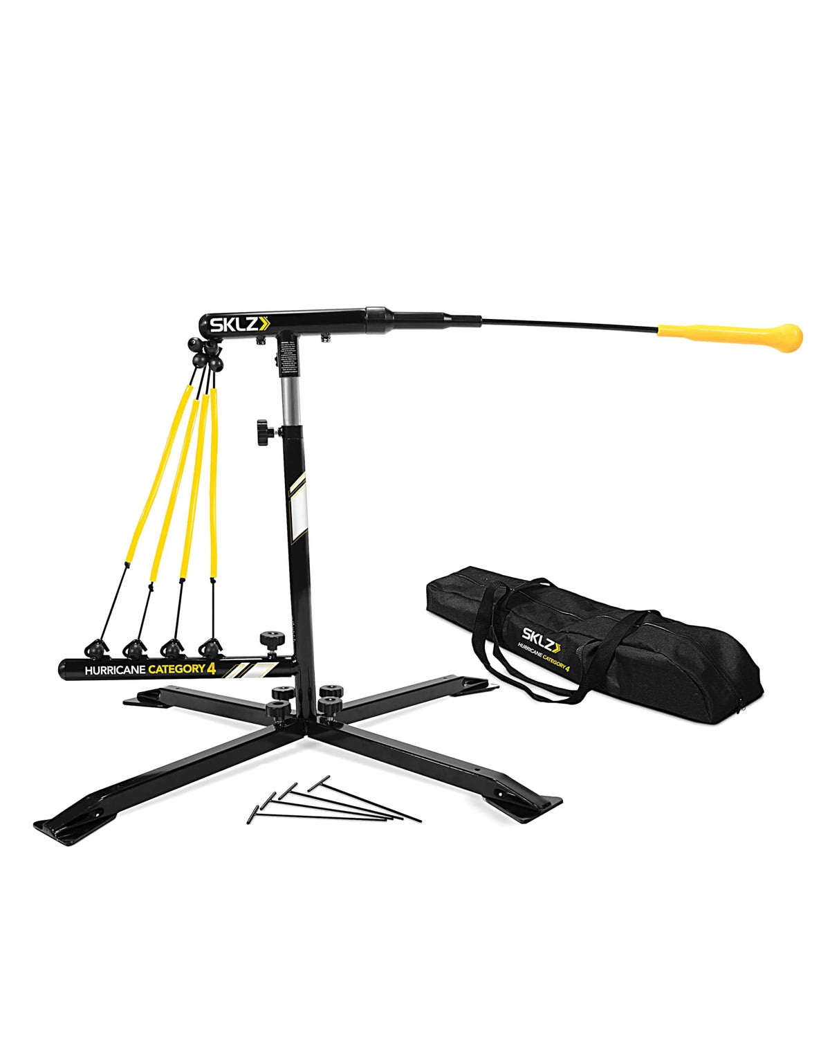 Adjustable Height Baseball And Softball Swing Trainer, 23-38 in - Batting Practice Equipment