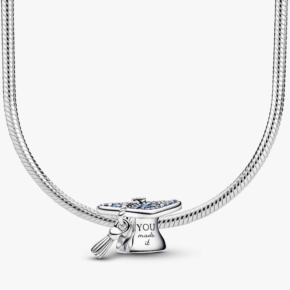 Graduation Cap Charm Necklace Set