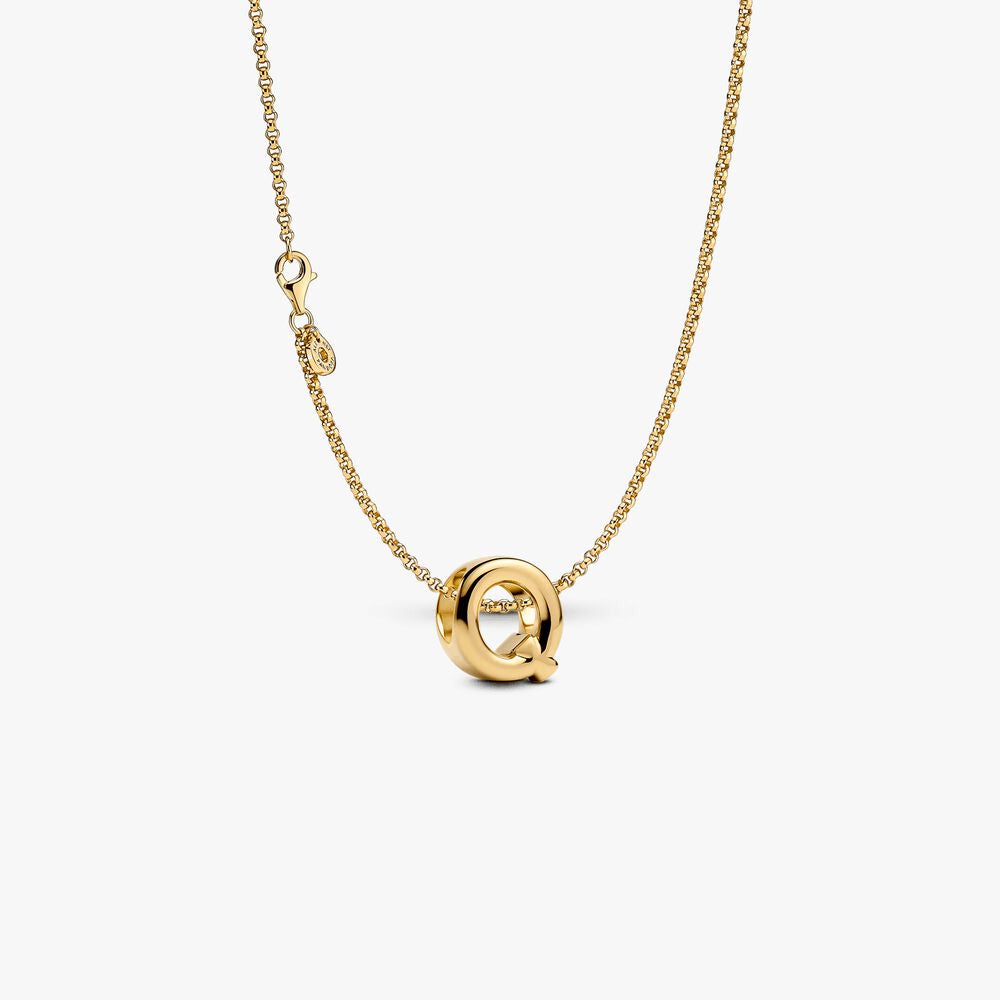 Letter Q Charm Necklace