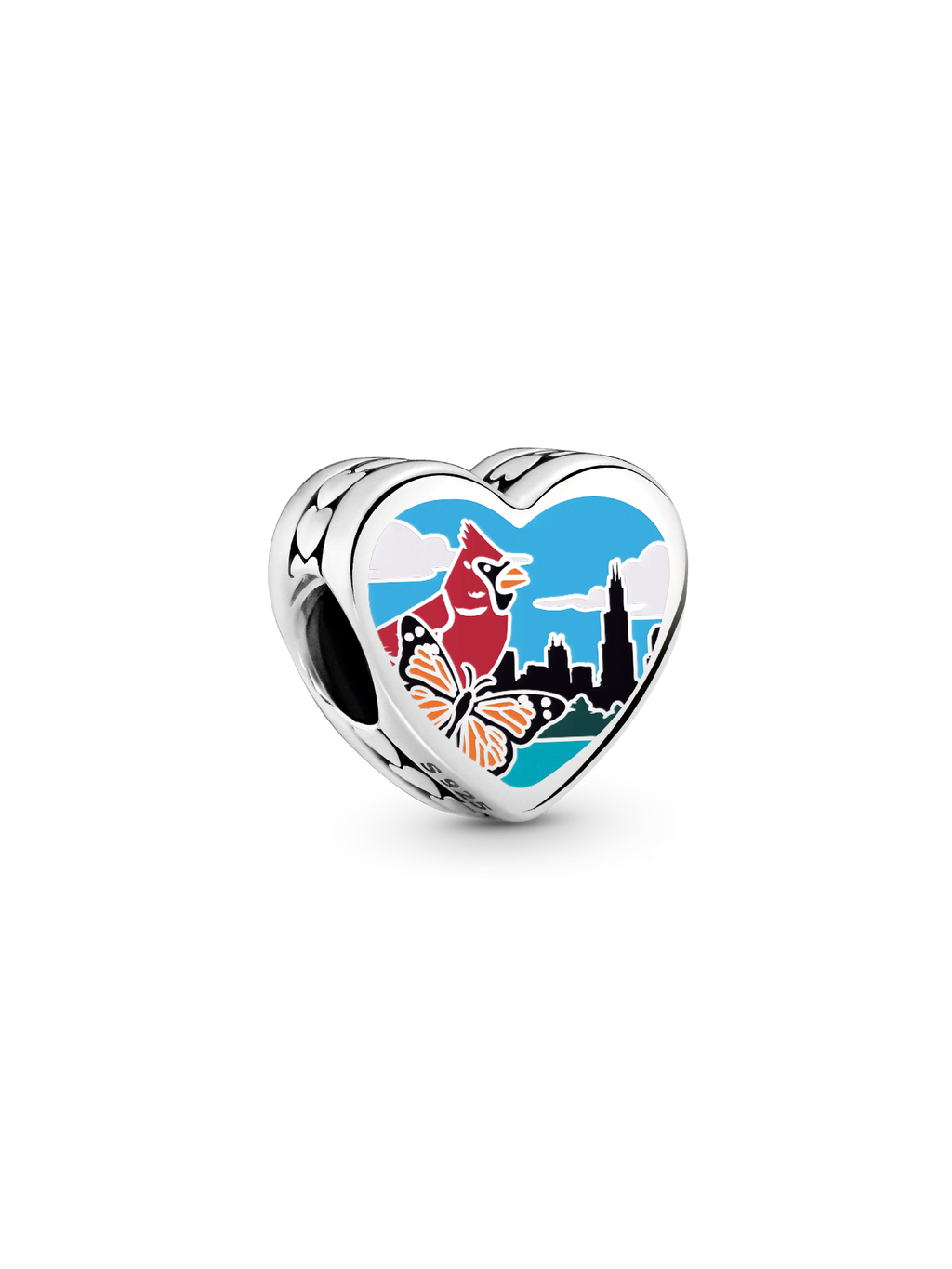 Illinois Heart Charm