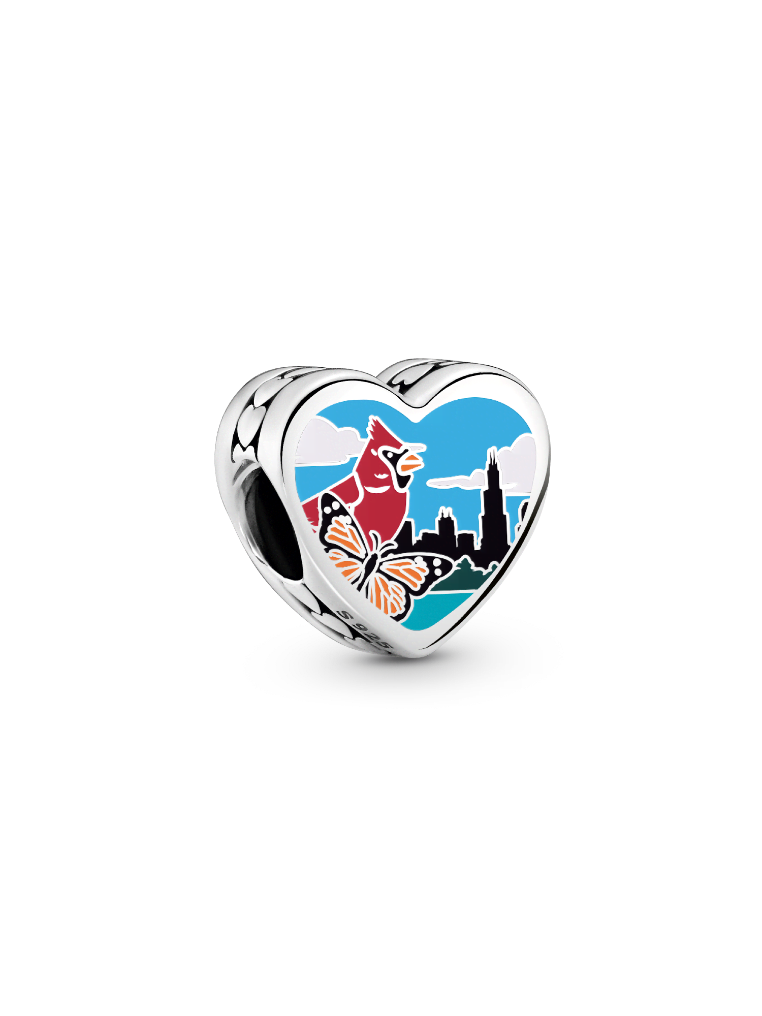 Illinois Heart Charm
