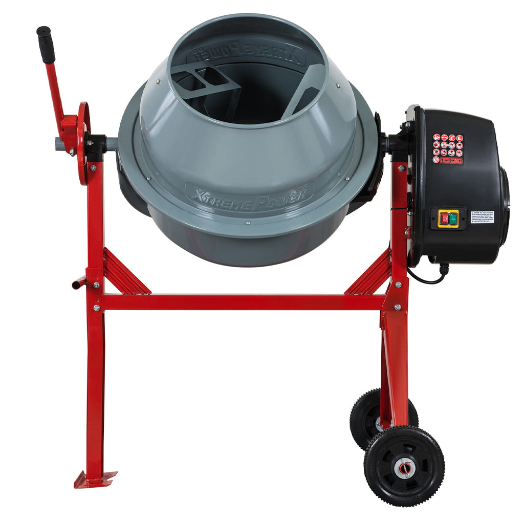 Portable Electric Cement Mixer for Concrete and Mortar, 4 Cu. Ft., 500W