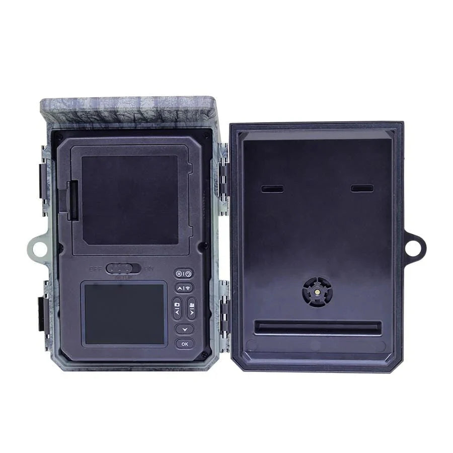Clear Vision Solar WiFi Bluetooth Wildlife Trail Camera, 2K Full HD, 24MP - Solar