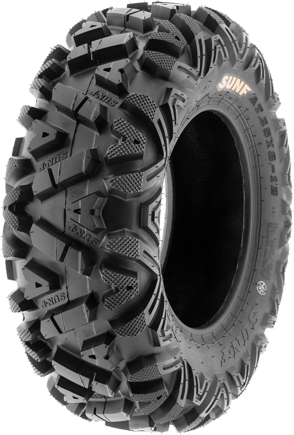 ATV UTV All-Terrain Tire Set, 4 Count, 25x8-12 Front, 25x10-12 Rear, 6-Ply - A033 Power.I
