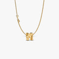 Letter M Charm Necklace