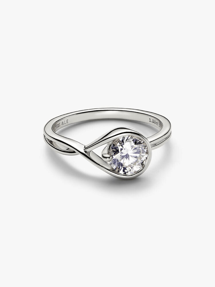 Pandora Infinite 14k White Gold Lab-grown Diamond Ring