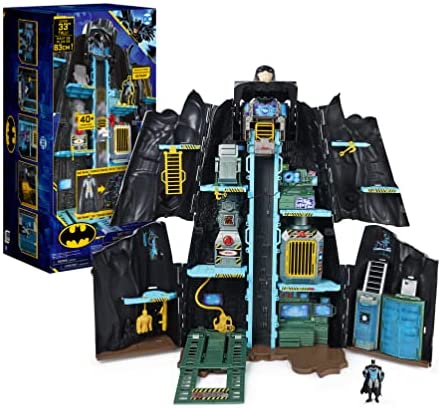 Batman Bat-Tech Batcave Giant Transforming Playset With Figure And Accessories