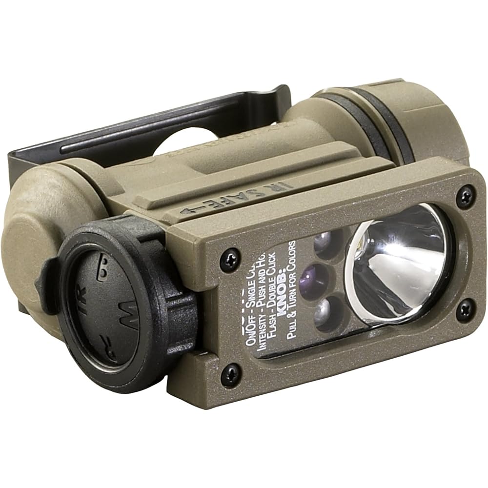 Streamlight Sidewinder Compact II Military Flashlight, 55 Lumens, Coyote - 14518