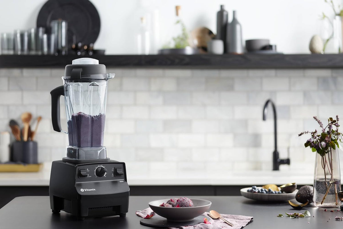 Blender With 64-Oz. Container, 2 HP Motor, Self-Cleaning, Black