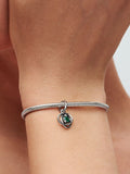 Green Eternity Circle Dangle Charm