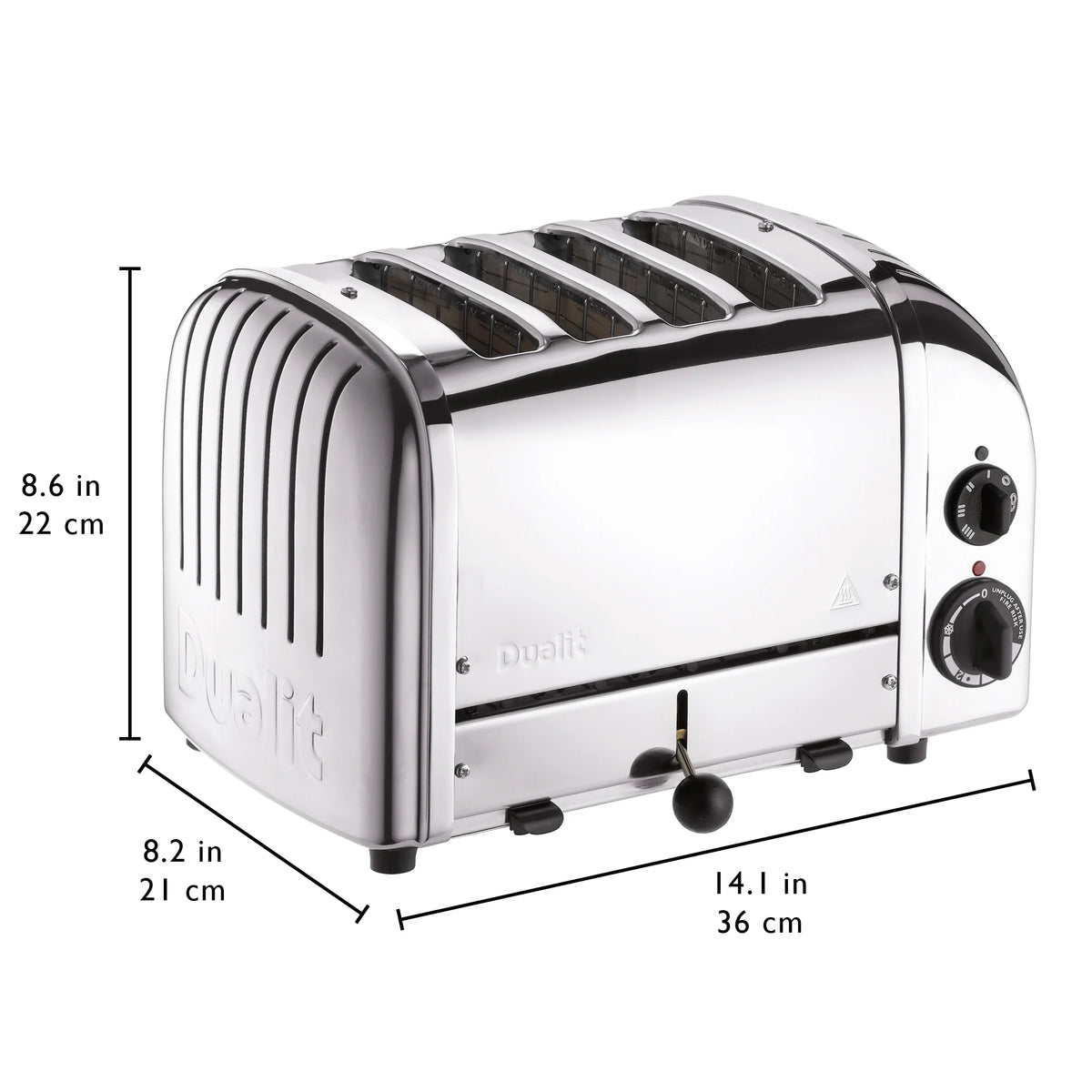 Dualit Classic 4-Slice Toaster, Stainless Steel - NewGen