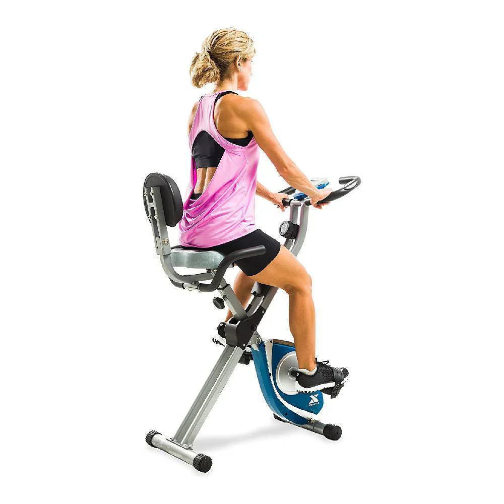 Fitness Folding Exercise Bike, Silver - FB350