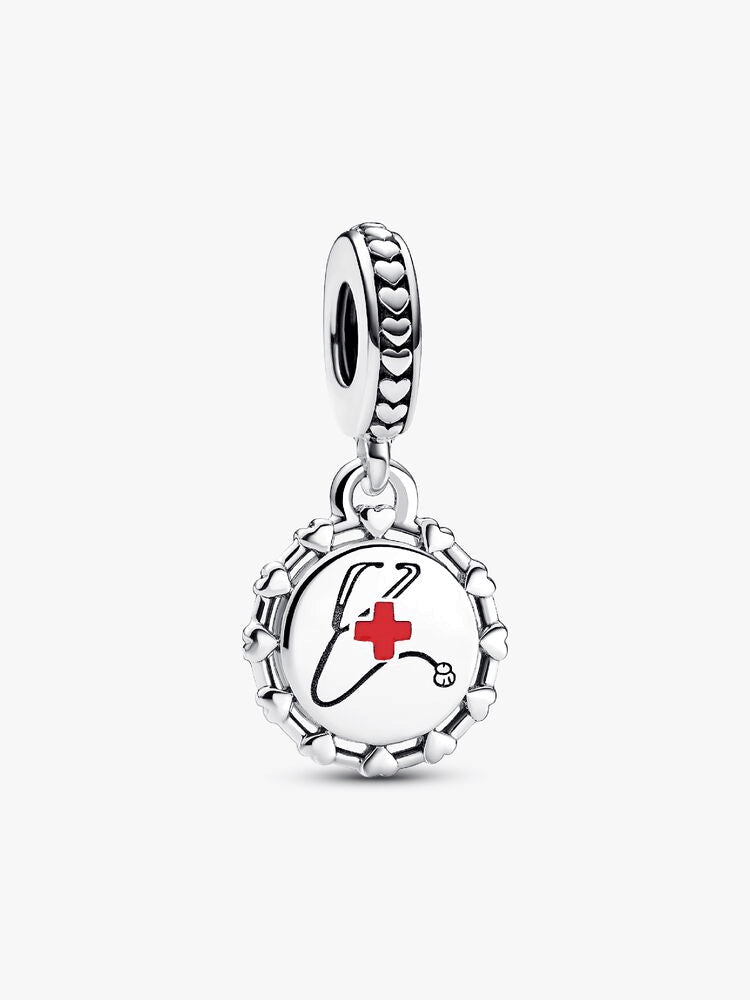 Stethoscope Engravable Dangle Charm