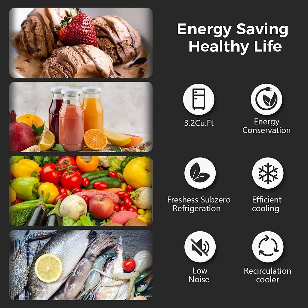 Compact Refrigerator With Freezer - F6893