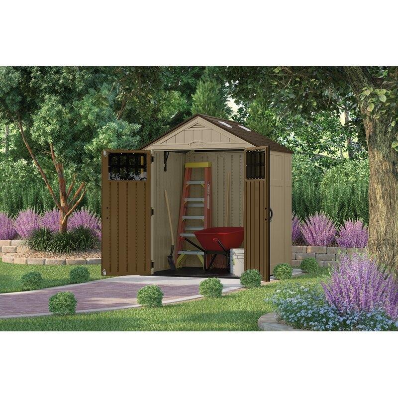 Suncast Resin Storage Shed 6 ft. 3 in. W x 5 ft. 6 in. D - BMS6510D
