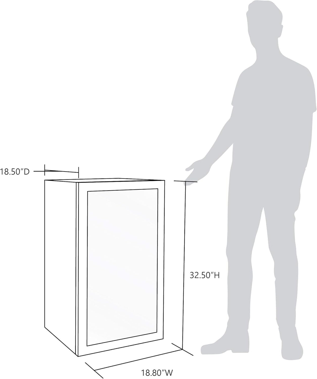 Beverage Refrigerator Cooler, 126 Cans, Right Hinge Glass Door - AB-1200