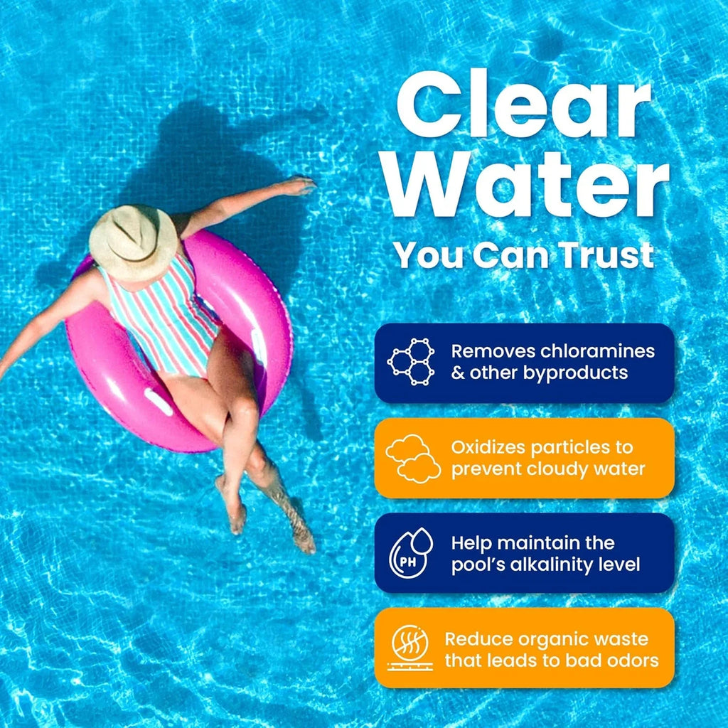 POOL SHARK Calcium Hypochlorite Pool Shock Chlorine Granules, 68%, 50 lbs - CH50