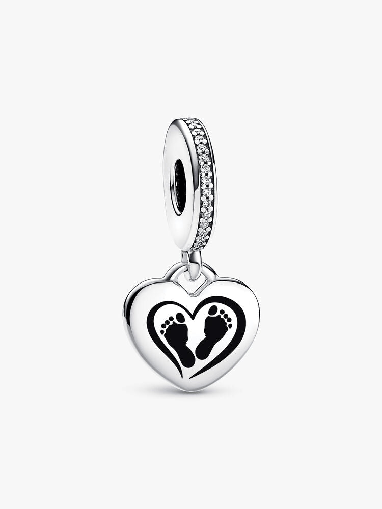 Engravable Footprint Dangle Charm