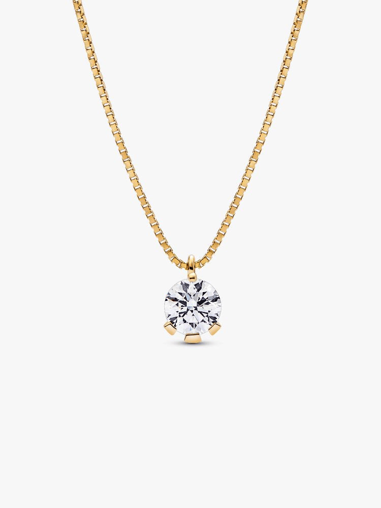 Pandora Nova 14k Gold Lab-grown Diamond Pendant Necklace