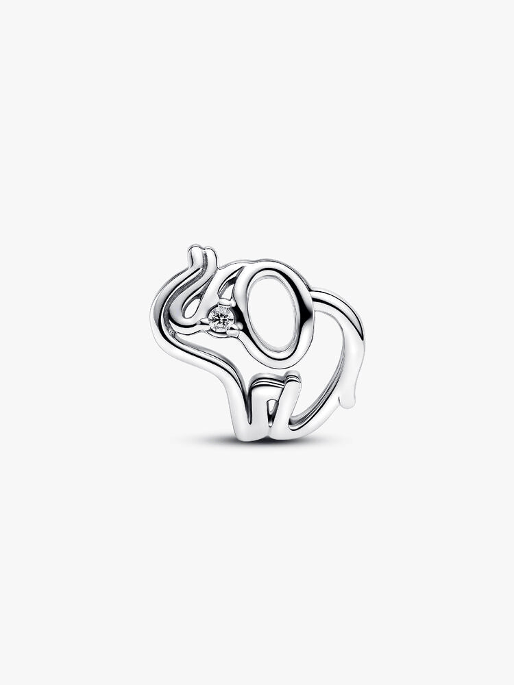 Openwork Elephant Charm