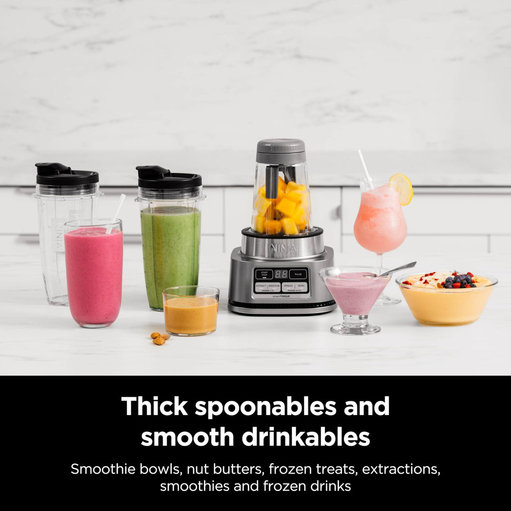 Ninja Smoothie Bowl Maker And Nutrient Extraction Blender, 14 oz And 24 oz, Stainless - SS101