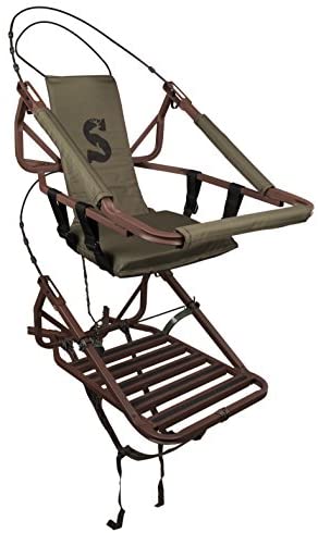 Aluminum Climbing Treestand With Padded Seat, 300 Lb. Capacity And Safety Harness
