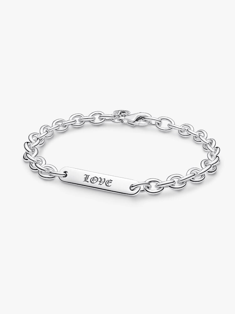Engravable Bar Link Bracelet