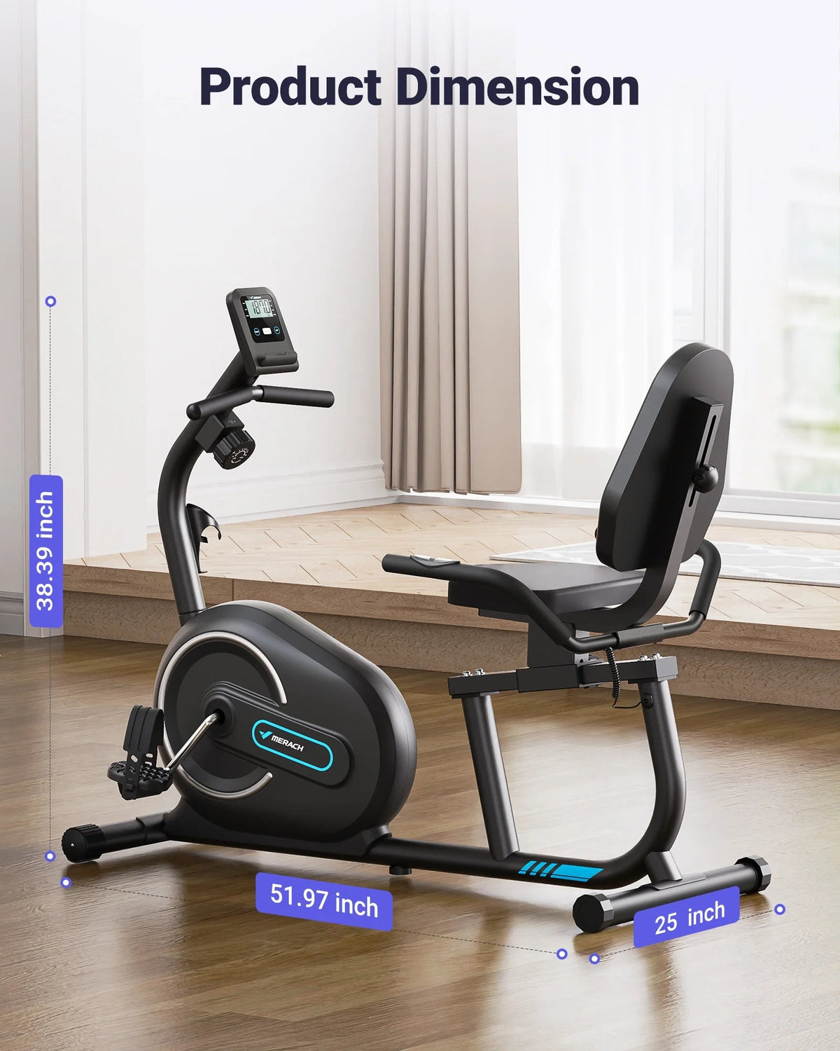 MERACH Recumbent Exercise Bike - S08 / S23