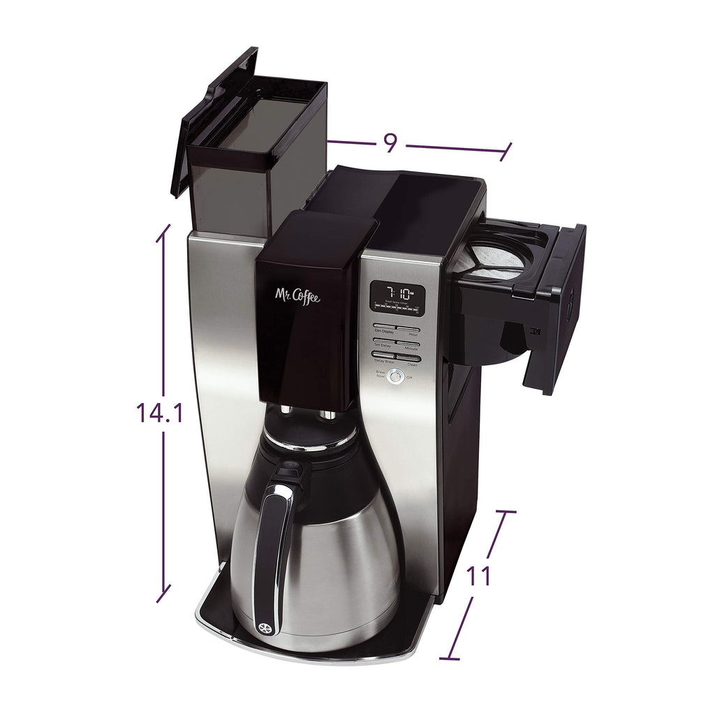 10-Cup Programmable Coffee Maker With Thermal Carafe And Strong Brew Selector