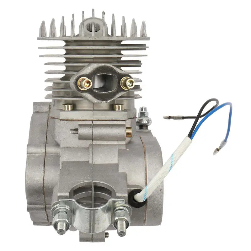 80cc 2-Stroke Bicycle Motor Kit For 26-Inch Wheels - Silver White
