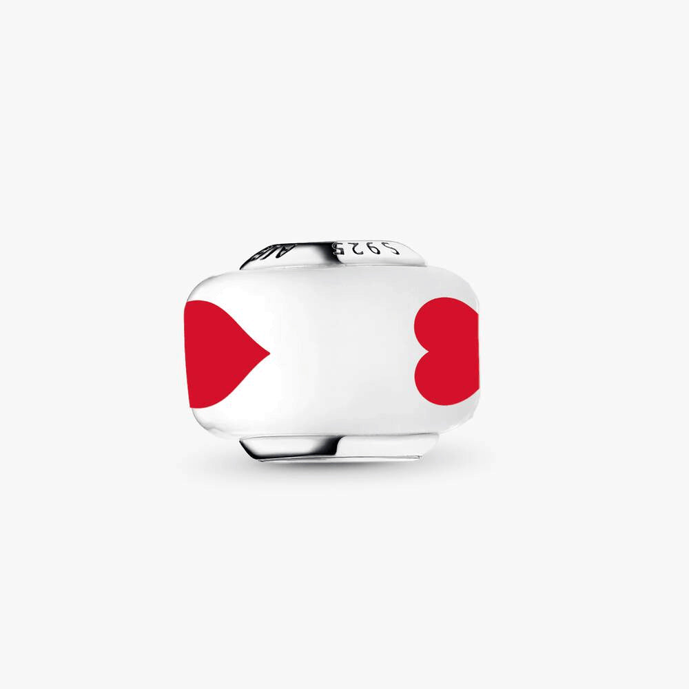 Hearts Murano Charm