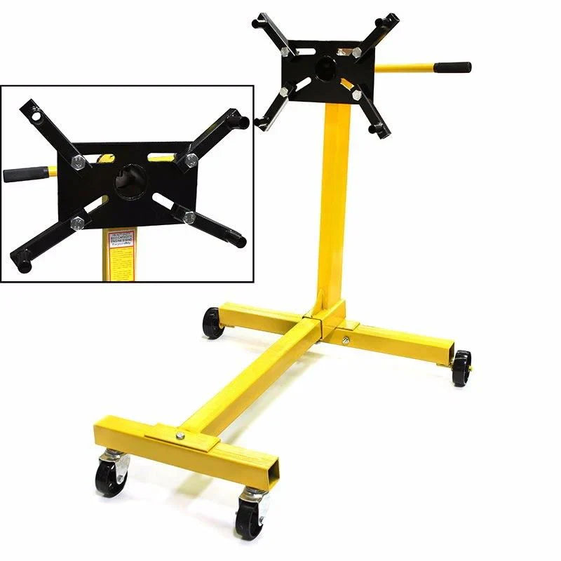 XtremepowerUS Rotating Engine Stand, 1000 lb, Yellow