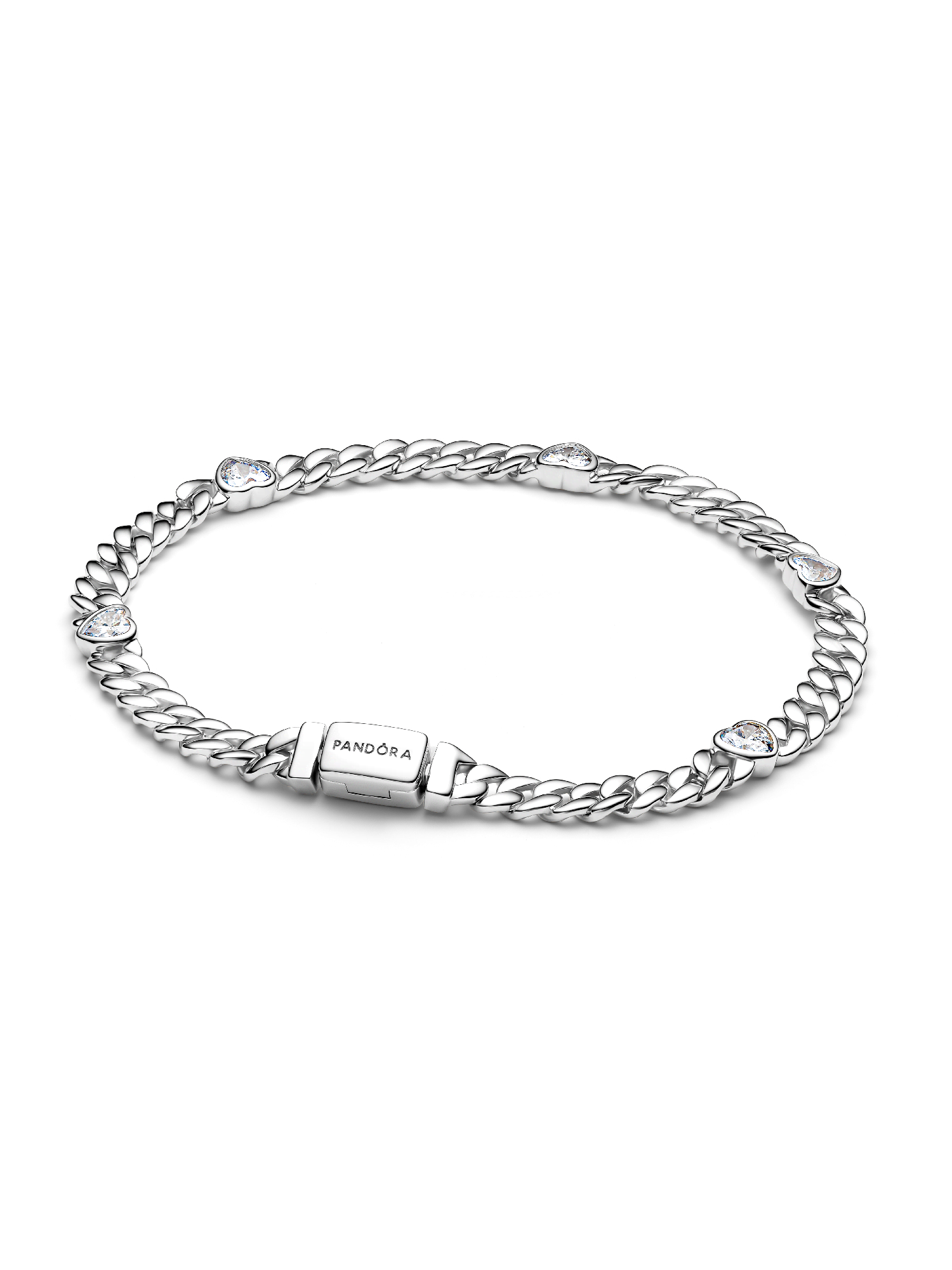 Heart Cuban Chain Bracelet