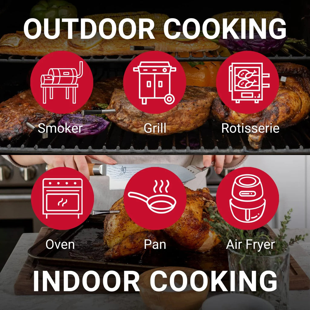 MEATER Plus Smart Meat Thermometer With Bluetooth, 165ft Wireless Range - OSC-MT-MP01