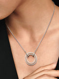 Pandora Signature Two tone Logo & Pavé Necklace
