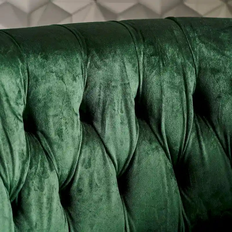 Christopher Knight Home Velvet Tufted Scroll Arm Loveseat, 30.75 x 51.5 x 30.5 Inches - Milani