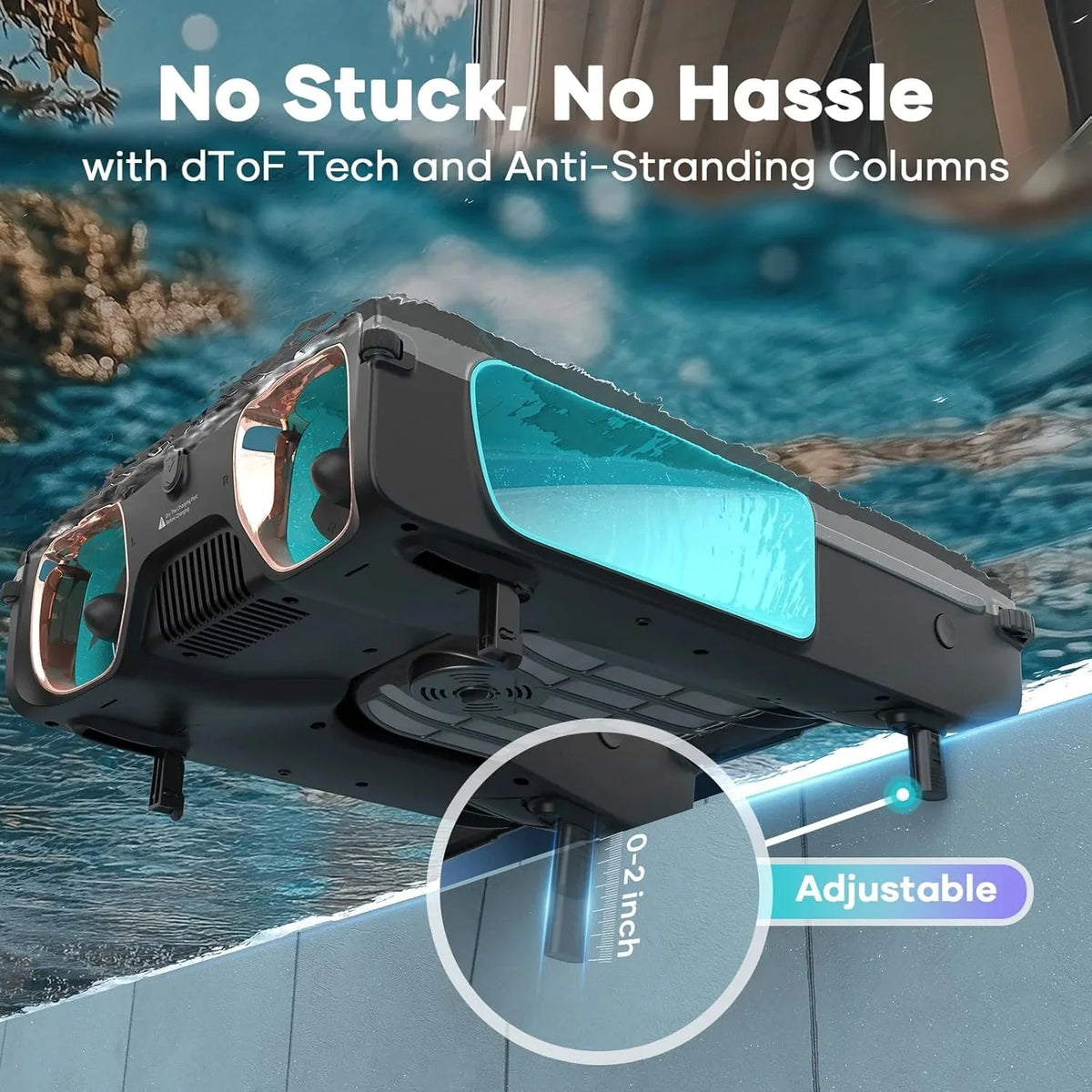 AIPER Solar Pool Skimmer, Gray - Surfer S2