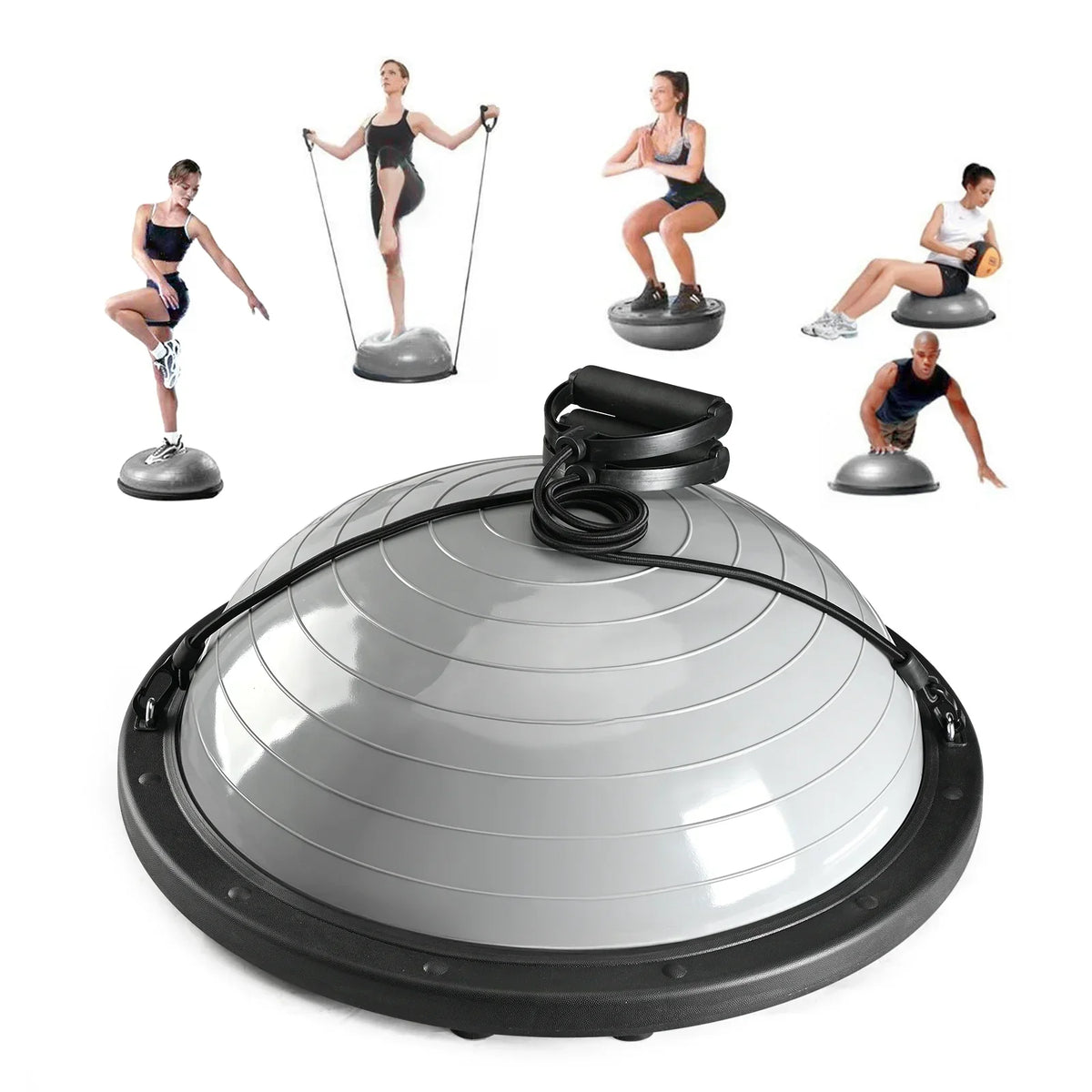 Wonder Maxi Half Dome Balance Trainer Exercise Ball With Resistance Bands And Pump