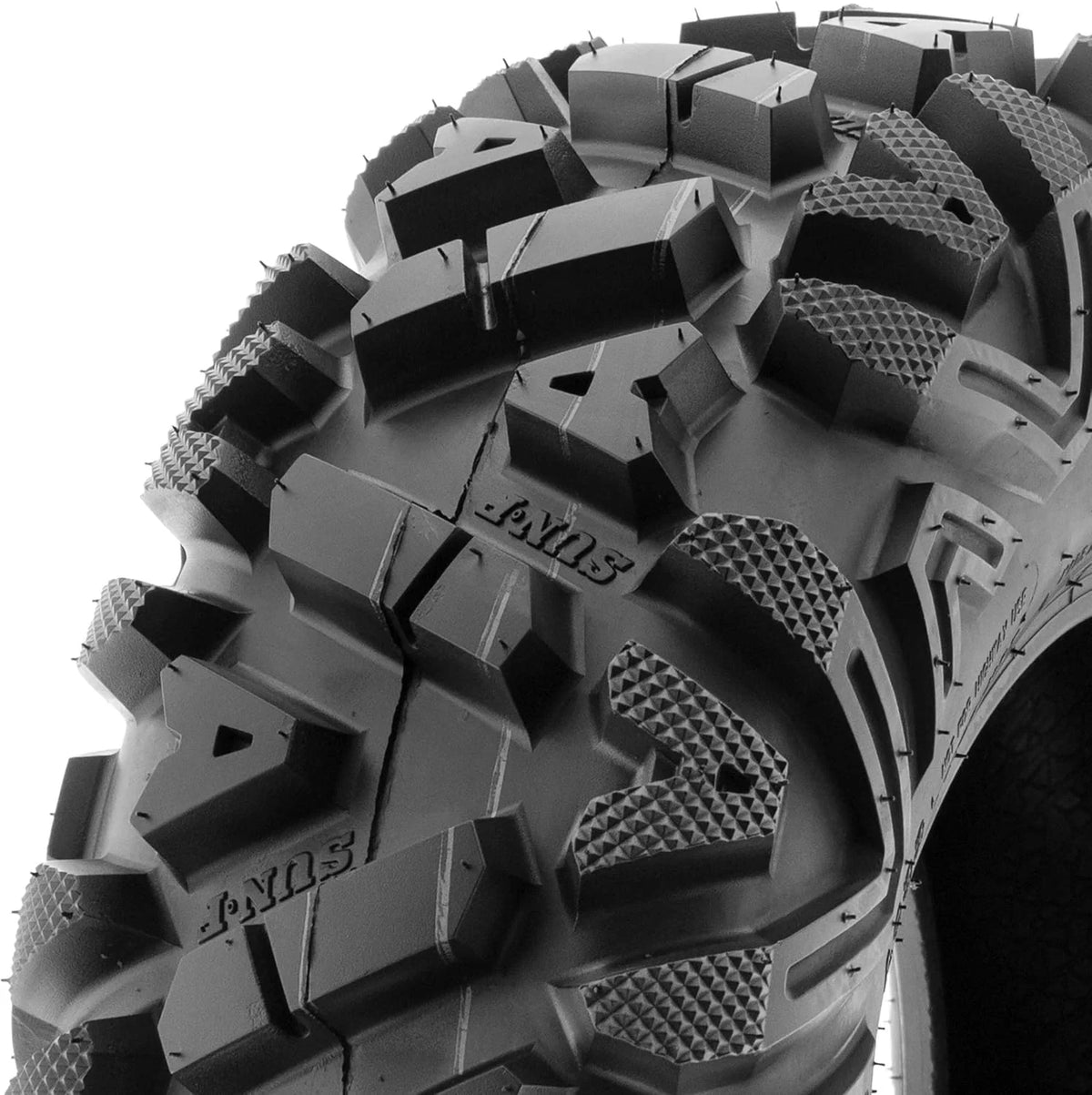 ATV UTV All-Terrain Tire Set, 4 Count, 25x8-12 Front, 25x10-12 Rear, 6-Ply - A033 Power.I