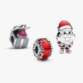 Santas Coming to Town Charm Trio