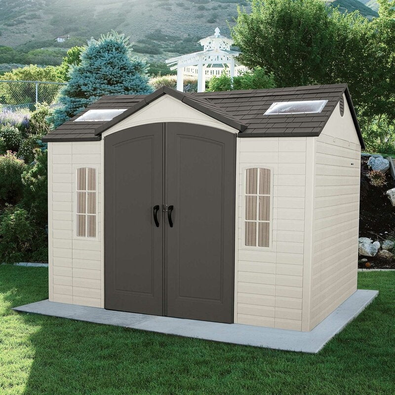 Plastic Storage Shed 10 ft W x 8 ft D
