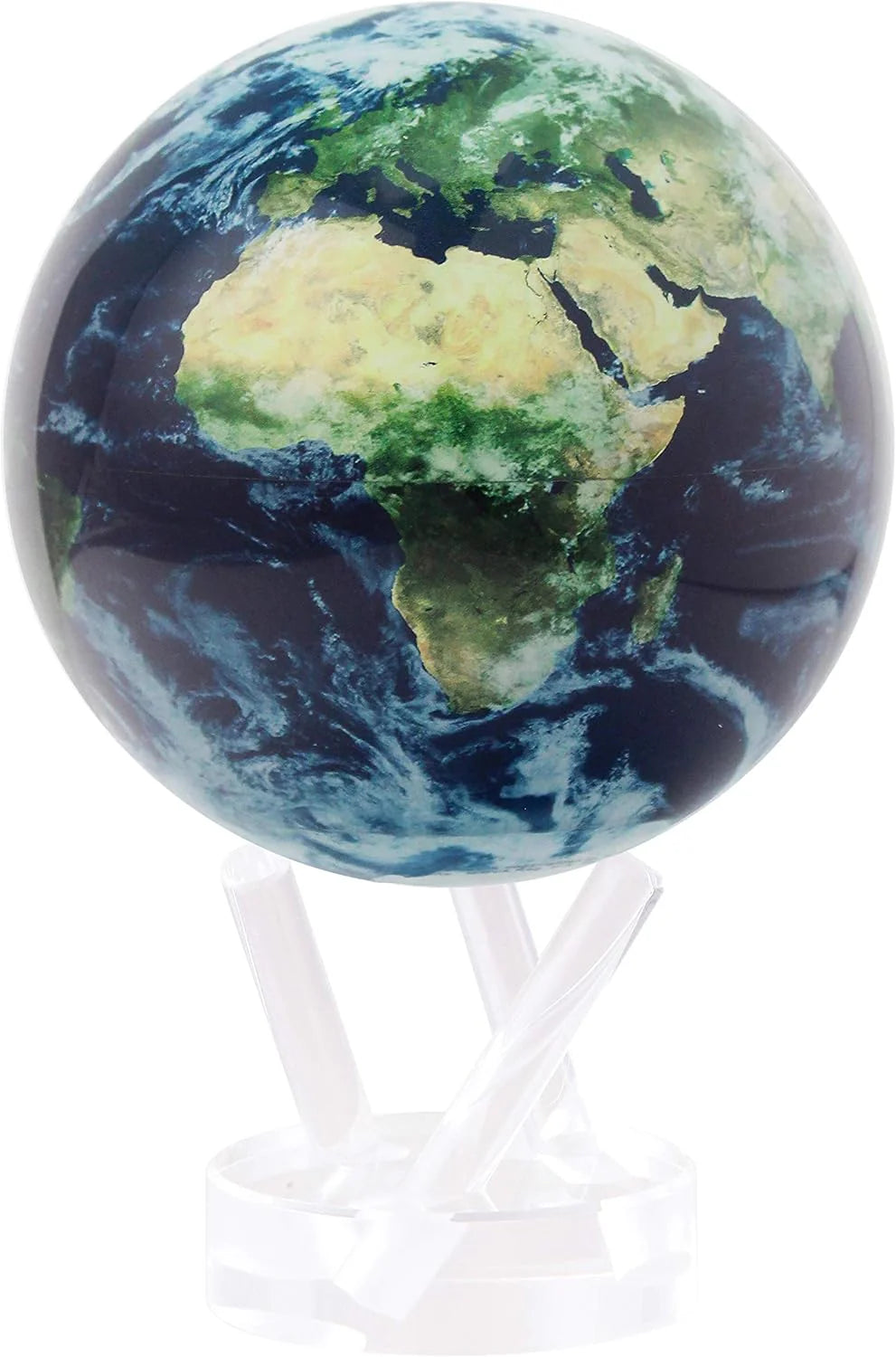 MOVA Self-Rotating Globe Earth With Clouds, 4.5 in - Light Powered