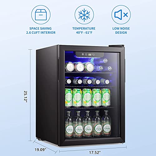 Antarctic Star 2.6 Cu.Ft 95 Can Beverage Refrigerator